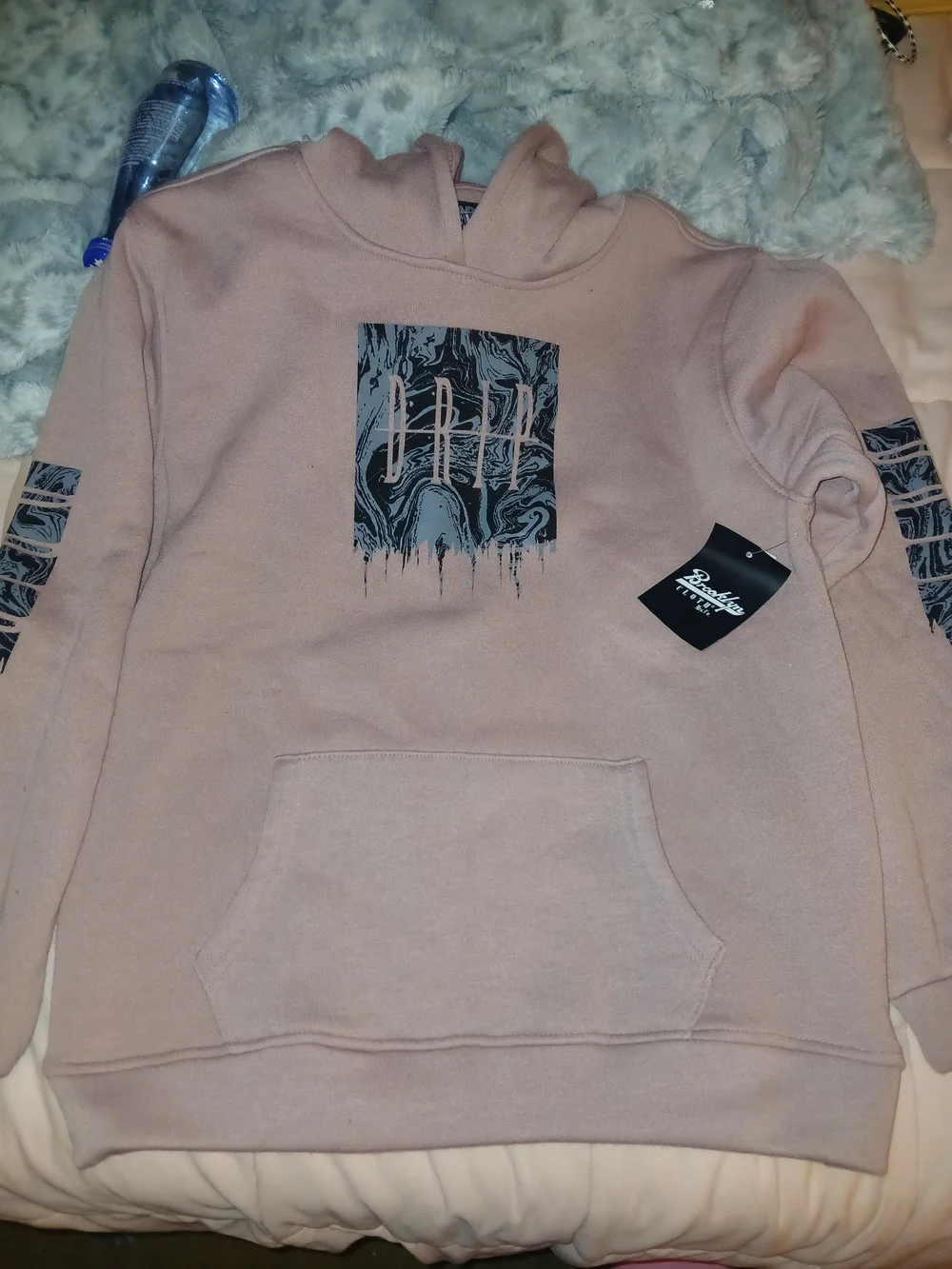 Brooklyn Cloth Pink Graphic Sweatshirt & Charcoal Joggers Kids Matching Set
